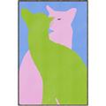 Picture of Optical Cat Duo _GroupedProduct_Rectangle_Portrait_Canvas_Framed_