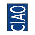 Picture of Ciao in Blue _GroupedProduct_Rectangle_Portrait_Canvas_Framed_