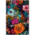 Picture of Chromatic Meadow of Flowers _GroupedProduct_Rectangle_Portrait_Canvas_Framed_