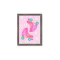 Picture of Pink Roller Skates _GroupedProduct_Rectangle_Portrait_Framed_Matted_
