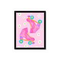 Picture of Pink Roller Skates _GroupedProduct_Rectangle_Portrait_Framed_Matted_