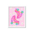 Picture of Pink Roller Skates _GroupedProduct_Rectangle_Portrait_Framed_Matted_