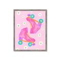 Picture of Pink Roller Skates _GroupedProduct_Rectangle_Portrait_Framed_Matted_