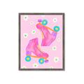 Picture of Pink Roller Skates _GroupedProduct_Rectangle_Portrait_Framed_Matted_
