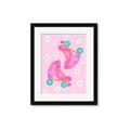 Picture of Pink Roller Skates _GroupedProduct_Rectangle_Portrait_Framed_Matted_