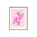 Picture of Pink Roller Skates _GroupedProduct_Rectangle_Portrait_Framed_Matted_