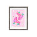 Picture of Pink Roller Skates _GroupedProduct_Rectangle_Portrait_Framed_Matted_