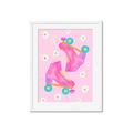 Picture of Pink Roller Skates _GroupedProduct_Rectangle_Portrait_Framed_Matted_