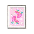 Picture of Pink Roller Skates _GroupedProduct_Rectangle_Portrait_Framed_Matted_