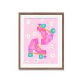 Picture of Pink Roller Skates _GroupedProduct_Rectangle_Portrait_Framed_Matted_