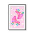 Picture of Pink Roller Skates _GroupedProduct_Rectangle_Portrait_Framed_Matted_
