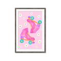 Picture of Pink Roller Skates _GroupedProduct_Rectangle_Portrait_Framed_Matted_