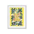 Picture of La Vie Est Belle Foliage _GroupedProduct_Rectangle_Portrait_Framed_Matted_