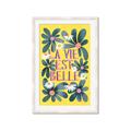 Picture of La Vie Est Belle Foliage _GroupedProduct_Rectangle_Portrait_Framed_Matted_