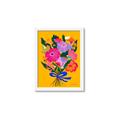 Picture of Red Chromatic Flowers _GroupedProduct_Rectangle_Portrait_Framed_Matted_