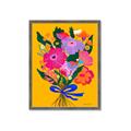 Picture of Red Chromatic Flowers _GroupedProduct_Rectangle_Portrait_Framed_Matted_