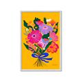 Picture of Red Chromatic Flowers _GroupedProduct_Rectangle_Portrait_Framed_Matted_