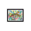 Picture of Vibrant Fusion Jaguar _GroupedProduct_Rectangle_Landscape_Framed_Matted_