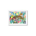 Picture of Vibrant Fusion Jaguar _GroupedProduct_Rectangle_Landscape_Framed_Matted_