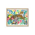 Picture of Vibrant Fusion Jaguar _GroupedProduct_Rectangle_Landscape_Framed_Matted_