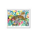 Picture of Vibrant Fusion Jaguar _GroupedProduct_Rectangle_Landscape_Framed_Matted_