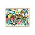 Picture of Vibrant Fusion Jaguar _GroupedProduct_Rectangle_Landscape_Framed_Matted_