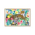 Picture of Vibrant Fusion Jaguar _GroupedProduct_Rectangle_Landscape_Framed_Matted_
