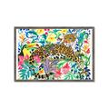 Picture of Vibrant Fusion Jaguar _GroupedProduct_Rectangle_Landscape_Framed_Matted_