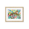 Picture of Vibrant Fusion Jaguar _GroupedProduct_Rectangle_Landscape_Framed_Matted_