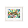 Picture of Vibrant Fusion Jaguar _GroupedProduct_Rectangle_Landscape_Framed_Matted_