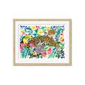 Picture of Vibrant Fusion Jaguar _GroupedProduct_Rectangle_Landscape_Framed_Matted_