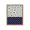 Picture of Blue Patterned Floral Perfection  _GroupedProduct_Rectangle_Portrait_Framed_Matted_