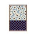 Picture of Blue Patterned Floral Perfection  _GroupedProduct_Rectangle_Portrait_Framed_Matted_