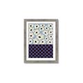Picture of Blue Patterned Floral Perfection  _GroupedProduct_Rectangle_Portrait_Framed_Matted_