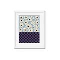 Picture of Blue Patterned Floral Perfection  _GroupedProduct_Rectangle_Portrait_Framed_Matted_