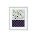 Picture of Blue Patterned Floral Perfection  _GroupedProduct_Rectangle_Portrait_Framed_Matted_