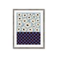 Picture of Blue Patterned Floral Perfection  _GroupedProduct_Rectangle_Portrait_Framed_Matted_