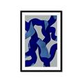 Picture of Constellation of Blue Strokes _GroupedProduct_Rectangle_Portrait_Framed_Matted_