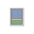 Picture of Psychedelic Checkered Aura _GroupedProduct_Rectangle_Portrait_Framed_Matted_