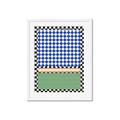 Picture of Psychedelic Checkered Aura _GroupedProduct_Rectangle_Portrait_Framed_Matted_