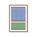 Picture of Psychedelic Checkered Aura _GroupedProduct_Rectangle_Portrait_Framed_Matted_