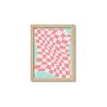 Picture of Pink Checkered Symphony _GroupedProduct_Rectangle_Portrait_Framed_Matted_