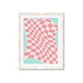 Picture of Pink Checkered Symphony _GroupedProduct_Rectangle_Portrait_Framed_Matted_