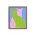 Picture of Optical Cat Duo _GroupedProduct_Rectangle_Portrait_Framed_Matted_