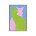 Picture of Optical Cat Duo _GroupedProduct_Rectangle_Portrait_Framed_Matted_