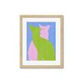 Picture of Optical Cat Duo _GroupedProduct_Rectangle_Portrait_Framed_Matted_
