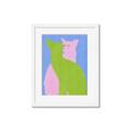 Picture of Optical Cat Duo _GroupedProduct_Rectangle_Portrait_Framed_Matted_