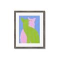 Picture of Optical Cat Duo _GroupedProduct_Rectangle_Portrait_Framed_Matted_