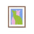 Picture of Optical Cat Duo _GroupedProduct_Rectangle_Portrait_Framed_Matted_