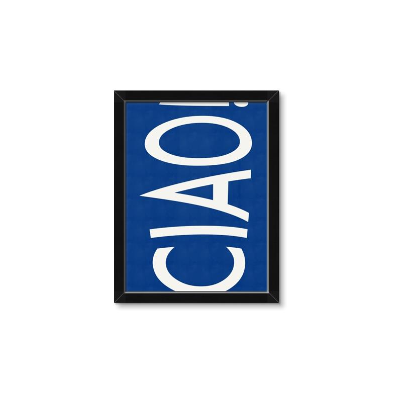 Picture of Ciao in Blue _GroupedProduct_Rectangle_Portrait_Framed_Matted_